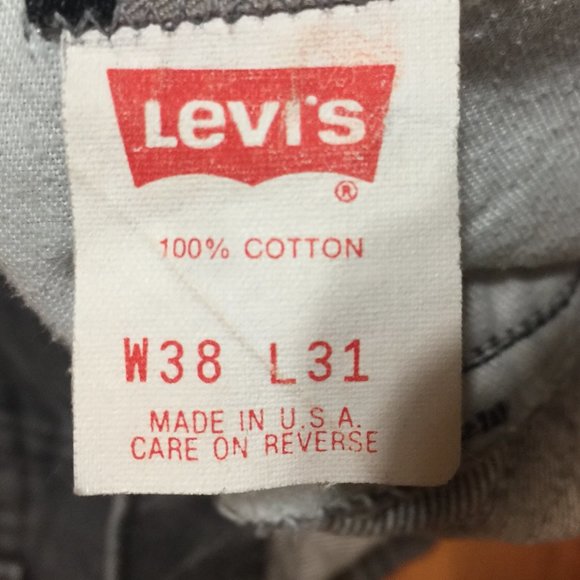 Levi's Two Horse Brand Jeans Black 38 X 31 USA - Picture 5 of 10